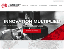 Tablet Screenshot of multicraft.com